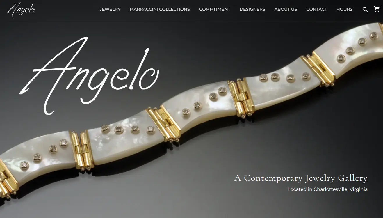 screenshot of Angelo Jewelry